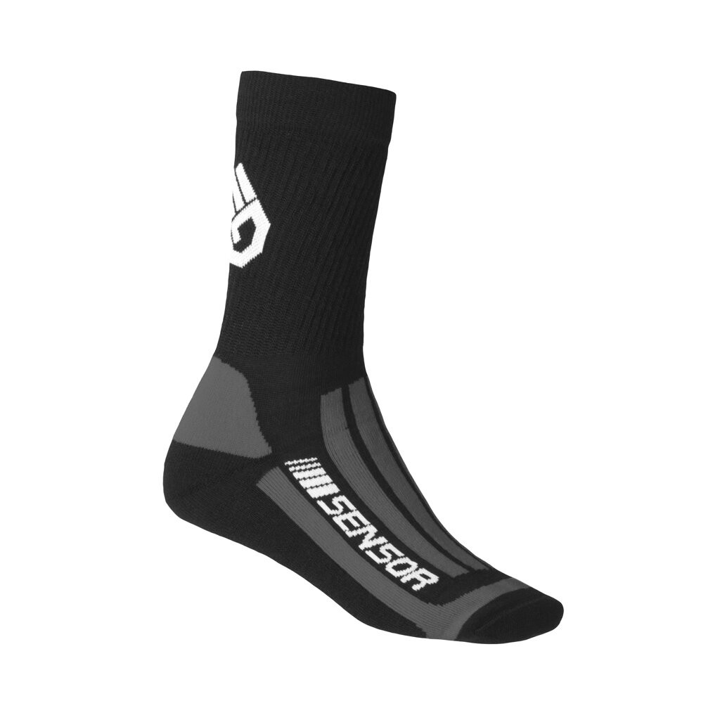 Шкарпетки Sensor Treking Merino black-grey 1065674, SU41TM-black-grey-9-11