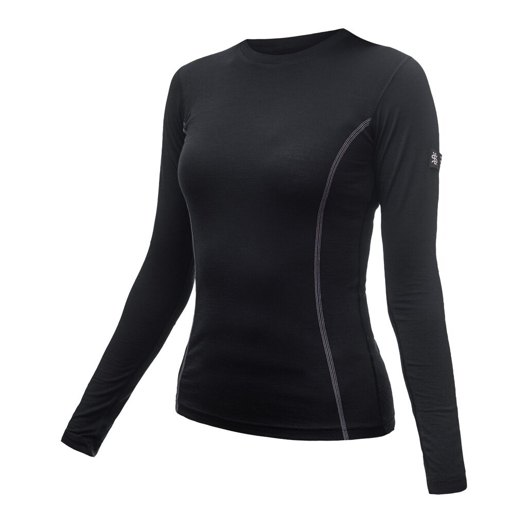 Термофутболка жіноча Sensor Merino Active LS black 11109024, SW11MA-black-L