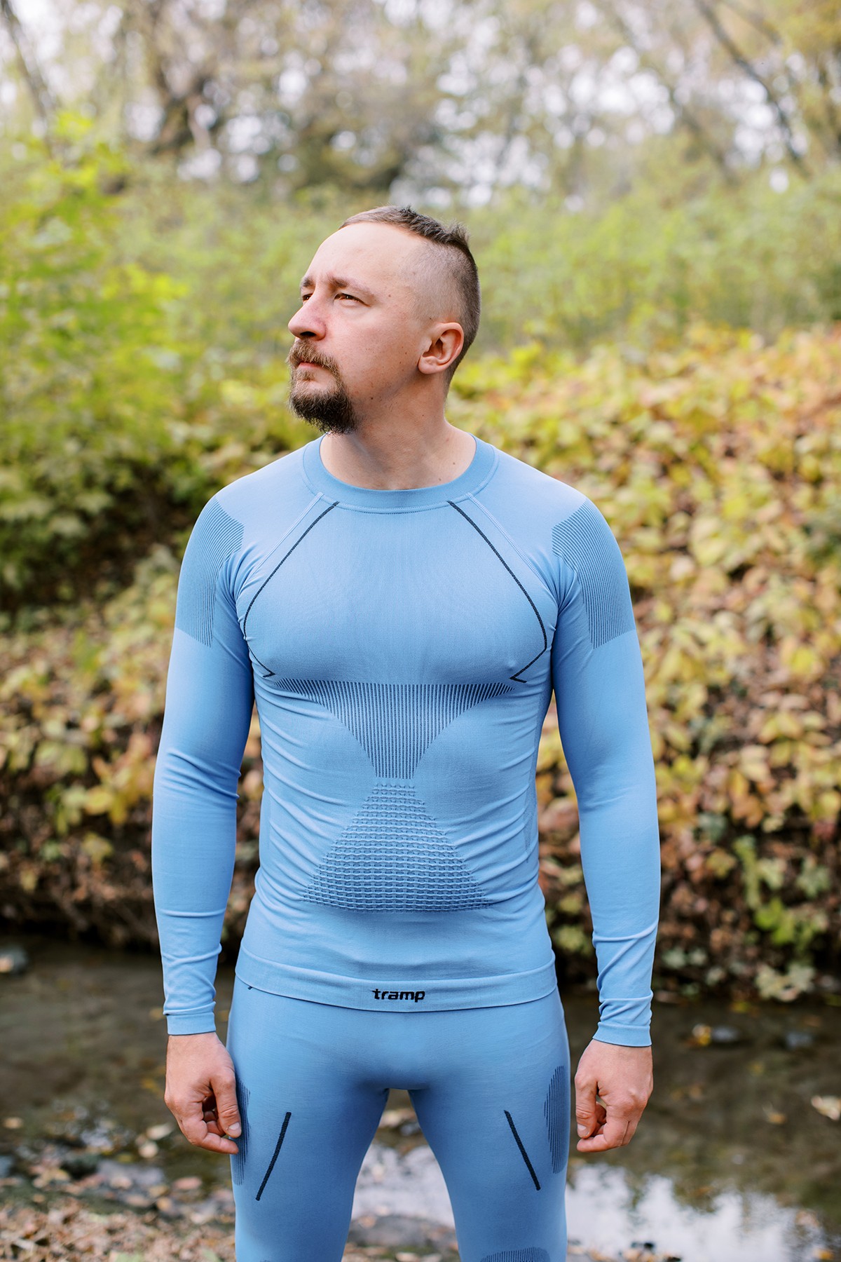 Термобілизна чоловіча Tramp Active комплект (футболка+штани) UTRUM-021-blue, L-XL
