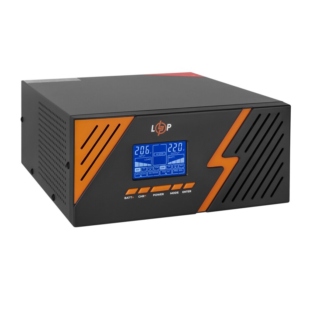 Джерело безперебійного живлення LogicPower 12V LPM-PSW-1500Va Black