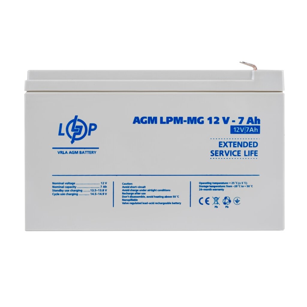 Мультигелева акумуляторна батарея LogicPower LPM-MG 12V-7Ah