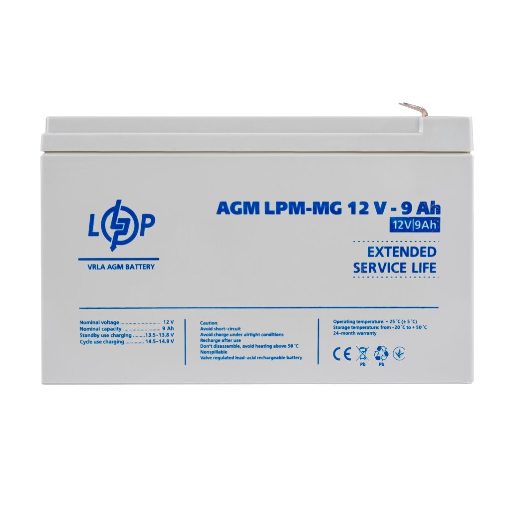 Мультигелева акумуляторна батарея LogicPower LPM-MG 12V-9Ah (6555)