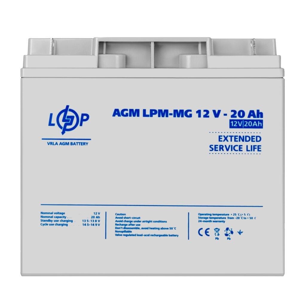 Мультигелева акумуляторна батарея LogicPower LPM-MG 12V-20Ah