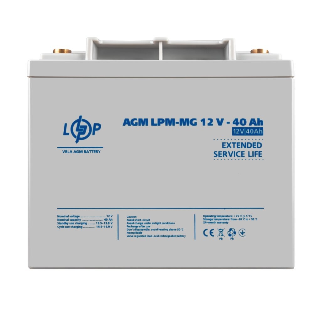 Мультигелева акумуляторна батарея LogicPower LPM-MG 12V-40Ah