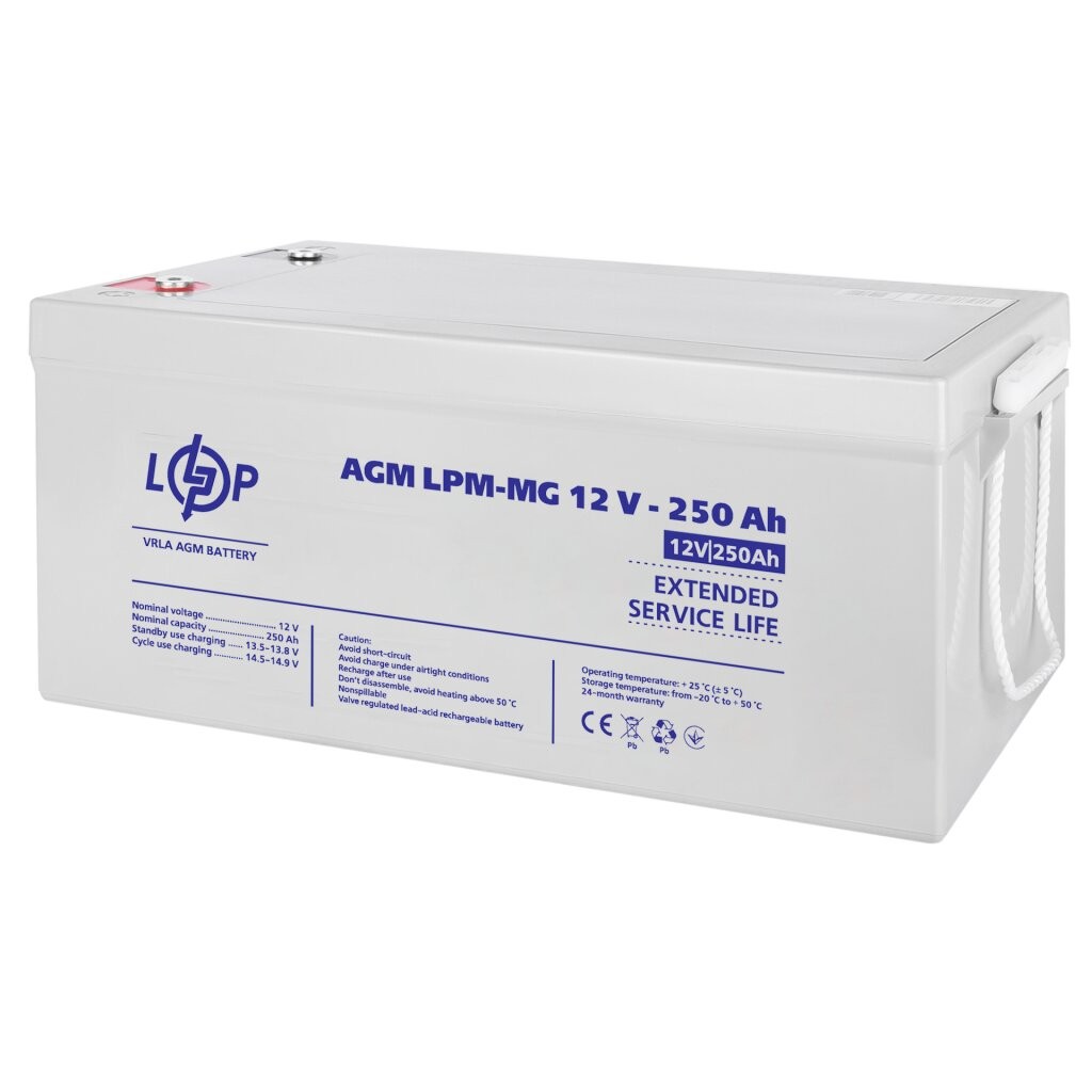 Мультигелева акумуляторна батарея LOGICPOWER LPM-MG 12V-250Ah