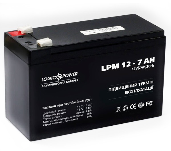 Акумуляторна батарея 	LogicPower LPM12-7.0AH