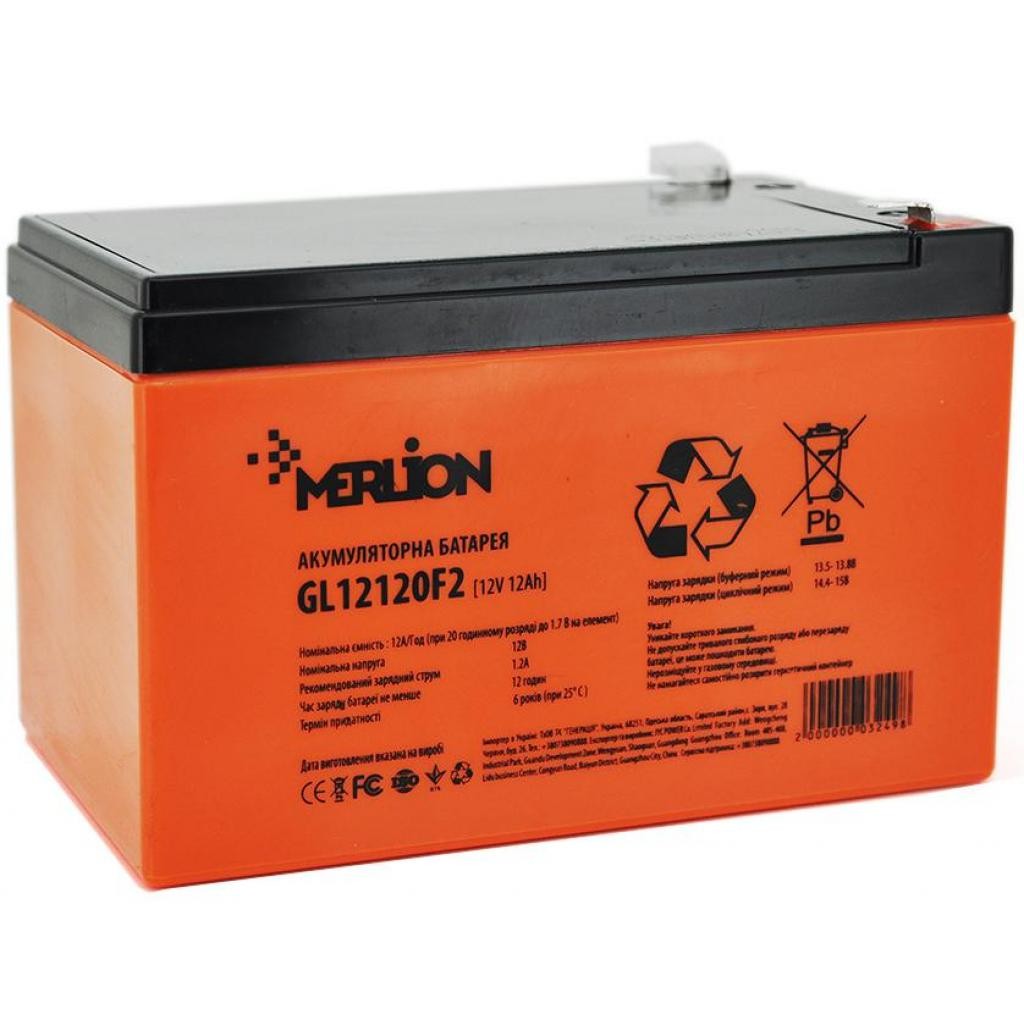 Акумуляторна батарея Merlion GL12120F2 GEL