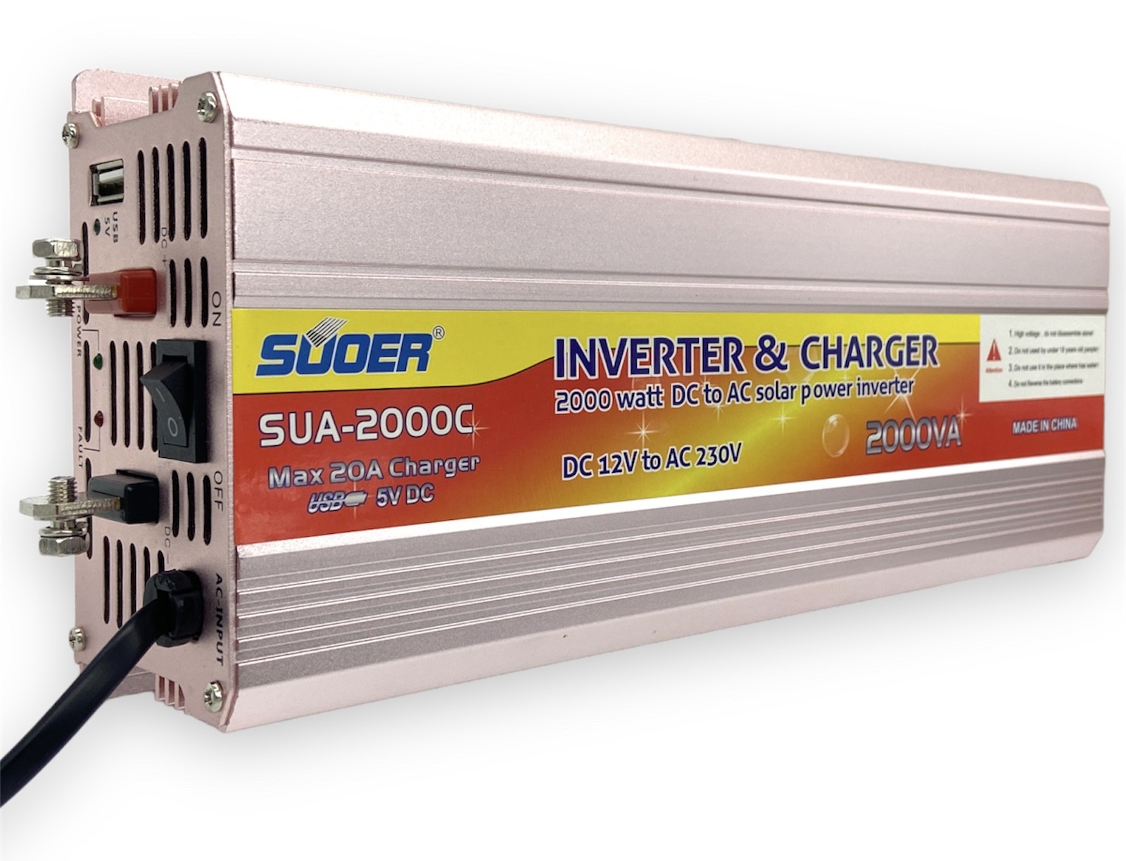 Інвертор SUOER SUA-2000C 720W Charger 11A