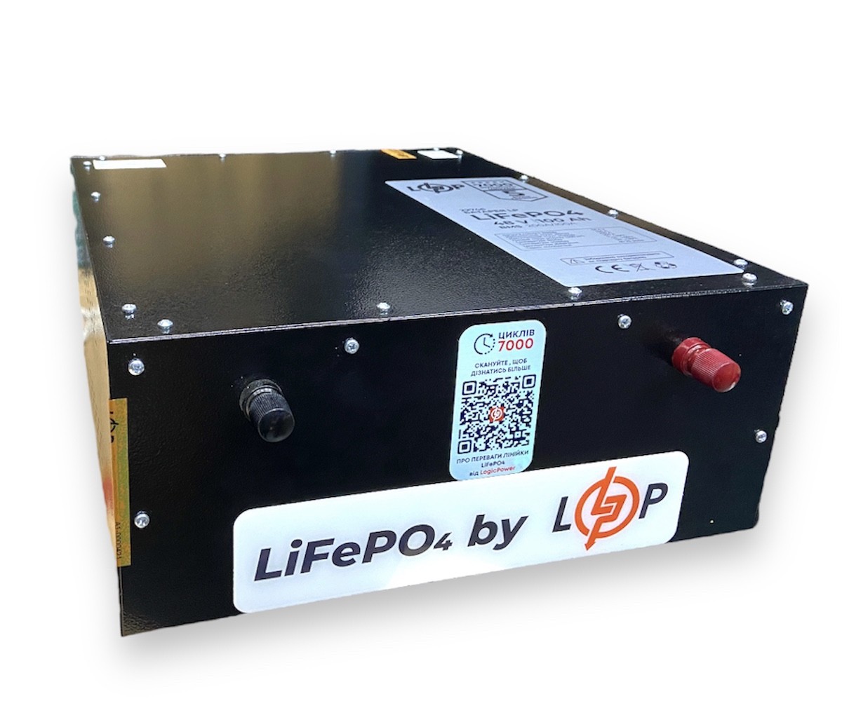 Акумуляторна батарея LogicPower LP LiFePO4 51,2V - 100 Ah BMS 200/100A 22746